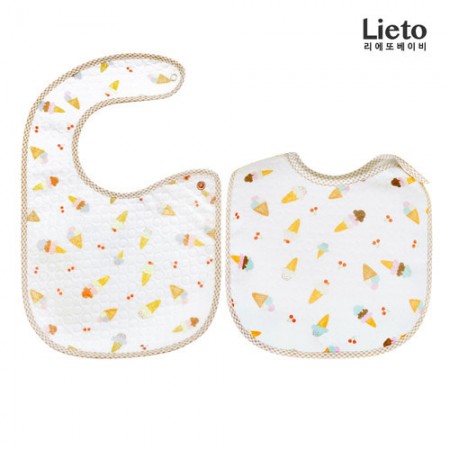 Lieto ผ้ากันเปื้อนเด็ก แบบกันน้ำ ลาย Icecream