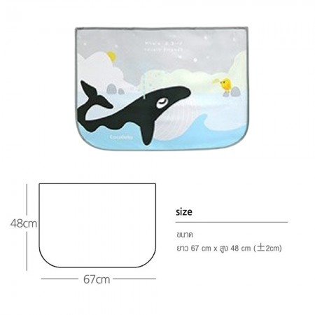 Lieto ผ้าม่านบังแดด สำหรับลูกน้อย ลาย Whale