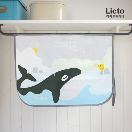 Lieto ผ้าม่านบังแดด สำหรับลูกน้อย ลาย Whale
