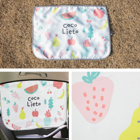 Lieto ผ้าม่านบังแดด สำหรับลูกน้อย ลาย ผลไม้ (Fruity)
