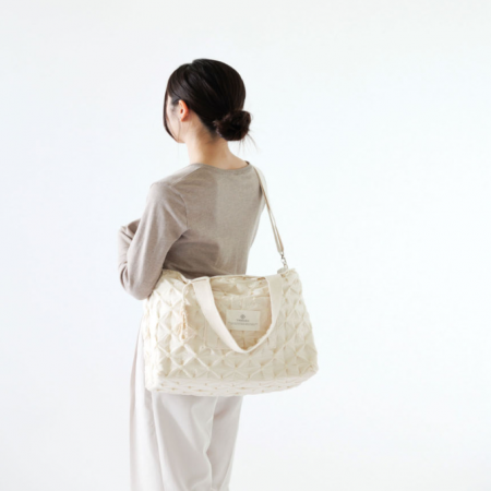 LIETO x YMMAMA Big Yum Bag ลายลูกไม้สีเบจ (Beige Lace) กระเป๋าคุณแม่ กระเป๋าใส่ขวดนม กระเป๋าใส่ผ้าอ้อม ใบใหญ่จุได้เยอะ