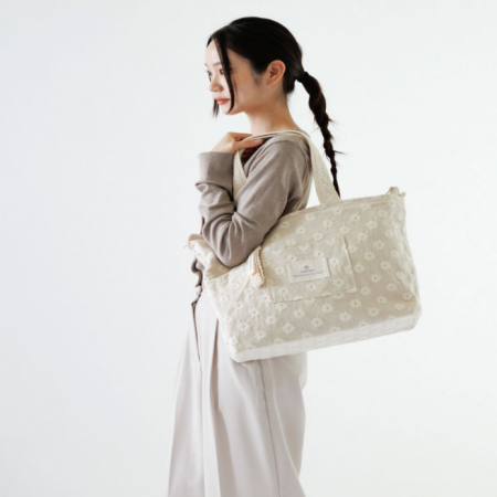 LIETO x YMMAMA Big Yum Bag ลายดอกไม้ (Natural Flower) กระเป๋าคุณแม่ กระเป๋าใส่ขวดนม กระเป๋าใส่ผ้าอ้อม ใบใหญ่จุได้เยอะ