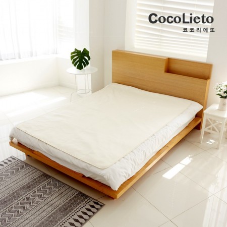 Lieto ผ้าปูรองที่นอน ผ้าปูรองฉี่ แบบกันน้ำทั้งสองด้าน ขนาด ควีนไซส์